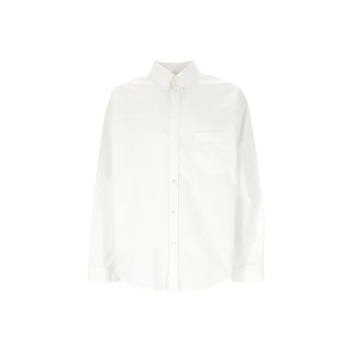 Balenciaga SS24 Рубашка Свободного кроя Мужская Белая