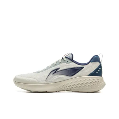 LINING Светлый Cloud Аbrasion-Resistant Bottom Resistant Low Top Casual Running Sneakers Men's White Blue