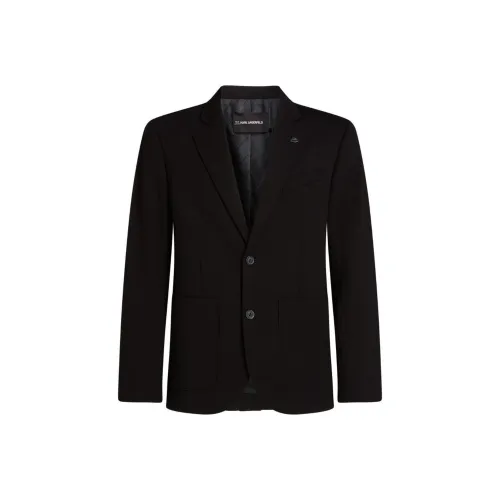 Мужской деловой костюм от KARL LAGERFELD черного цвета