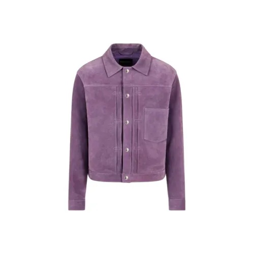 EMPORIO ARMANI SS25 Куртки и Пальто Мужской Туманно-фиолетовый