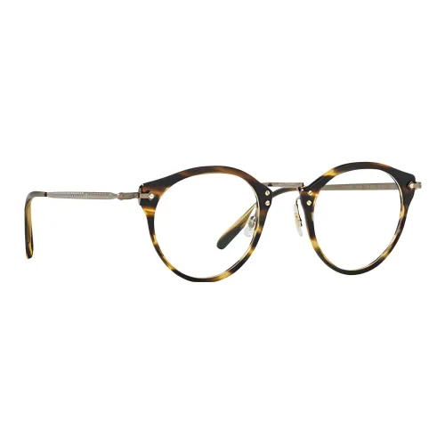 Oliver Peoples Ацетат Круглые Оправы для Очков Женские Черепаховый