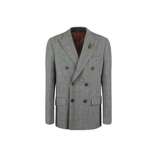 Golden Goose FW24 Бизнес-костюм Пальто Мужской Серый