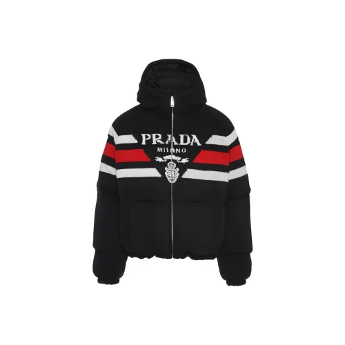 PRADA SS22 Пуховик Мужской Черный