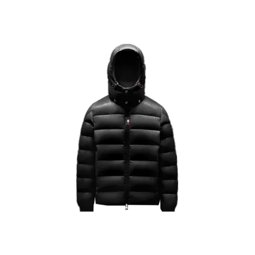 Moncler FW21 Однотонный С капюшоном Пуховик Мужской Черный