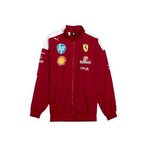 PUMA Ferrari Racing Series Темно-красные Мужские Куртки