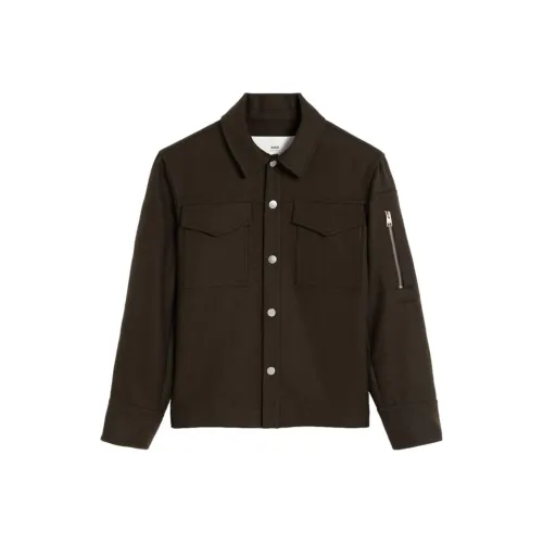 AMIPARIS FW24 Куртки и Пальто Унисекс Кофейный