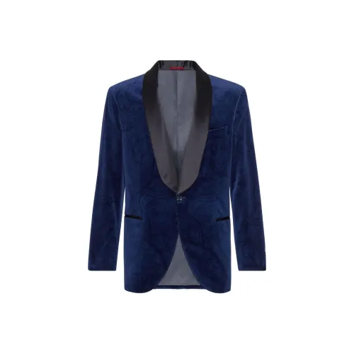 BRUNELLO CUCINELLI SS24 Бизнес-костюм Пальто Мужской Пруссия Синий