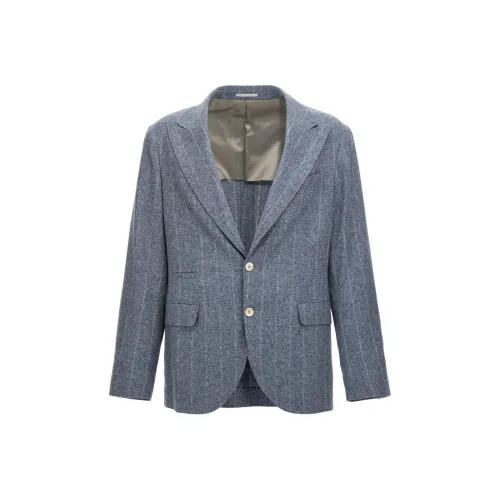 BRUNELLO CUCINELLI Бизнес-костюм мужской светло-синий