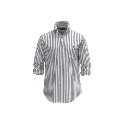 Polo Ralph Lauren Рубашка Мужская Белая Синяя