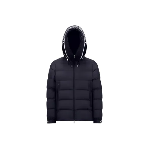 Moncler Cardere Series FW22 Пуховик Мужской Морской Синий