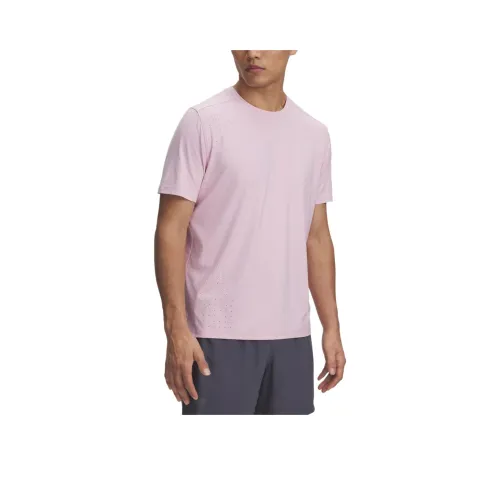 Under Armour Launch EliteIso CHILL T Рубашка Мужская Розовая