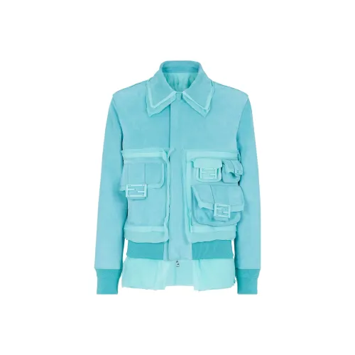 Fendi Светло-синие Мужские Куртки