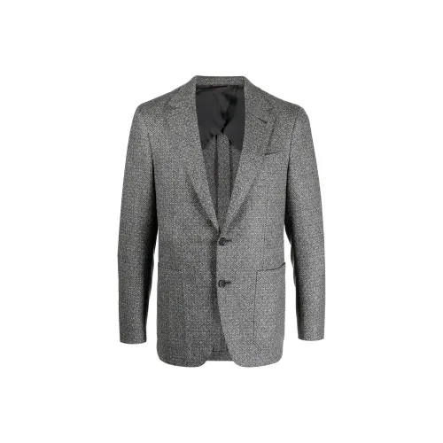 Canali Бизнес-костюм пальто мужской умбра