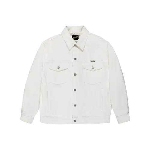 WACKO MARIA WRANGLER Co Branded Модель Белый Унисекс Джинсовые куртки