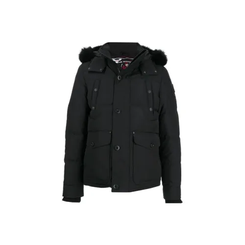 Moose Knuckles FW21 Маленький ножницы круглый остров пуховик мужской черный