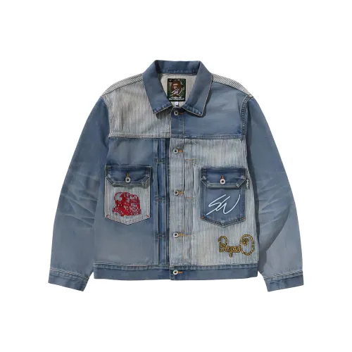 A BATHING APE x SEAN WOTHERSPOON Деним Куртка Унисекс Синий