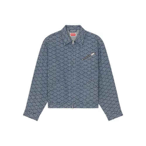 KENZO SS24 Denim Jacket Men's Washed Blue