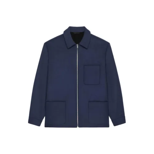 Givenchy FW24 Бизнес Костюм Пальто Мужской Морской Синий