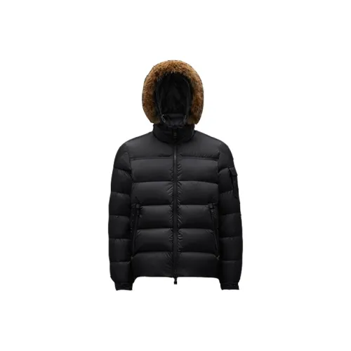 MONCLER Черный Мужской Пуховик