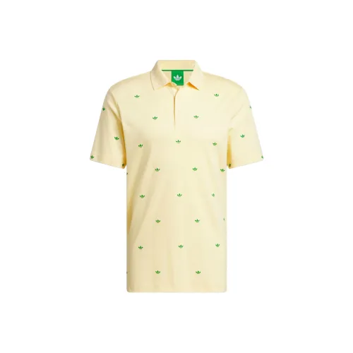 Adidas Originals Trefoil SS25 Поло Мужское Near Желтый