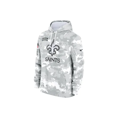 nike ClubPrimary FW24 New Orleans Saints Salute To Service Толстовка Мужская Серого цвета