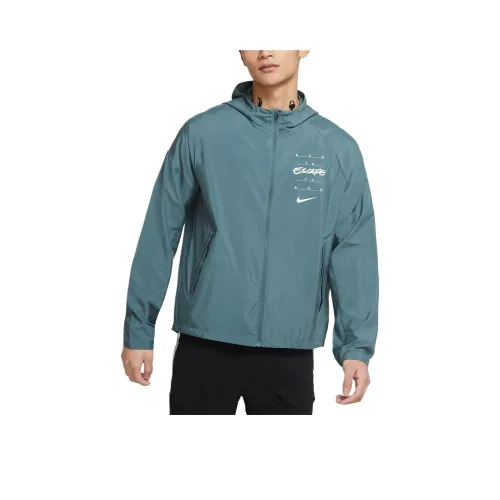 Nike Essential Дикий RUN Куртки Пальто Мужской Halberd лиственный зеленый