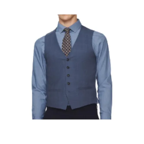 JODOLL Blue Men's Gilets JODOLL Синий Мужской Жилеты