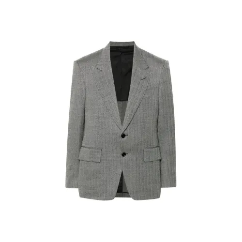 TF SS24 Бизнес Костюм Пальто Мужской Серый