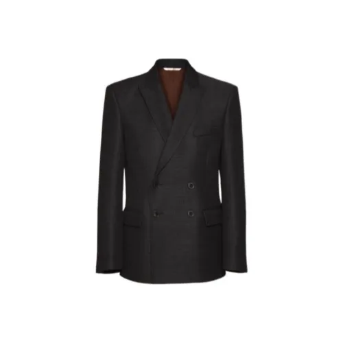 Valentino SS24 Бизнес Костюм Пальто Мужской Серый