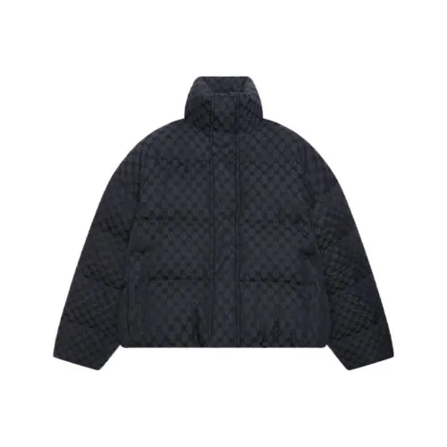 Balenciaga x GUCCI Пуховая куртка Зимний Унисекс Черный