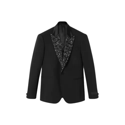 VERSACE Бизнес костюм пальто мужской черный