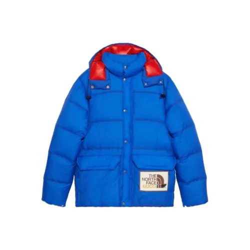 GUCCI Синий Мужской Пуховик