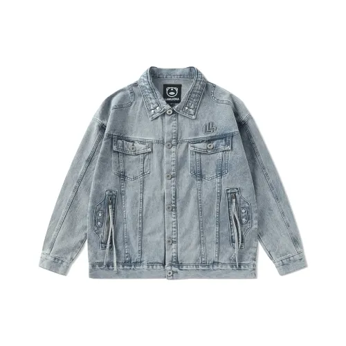 LAMLICKA Denim Jacket Unisex Blue LAMLICKA Деним Куртка Унисекс Синий