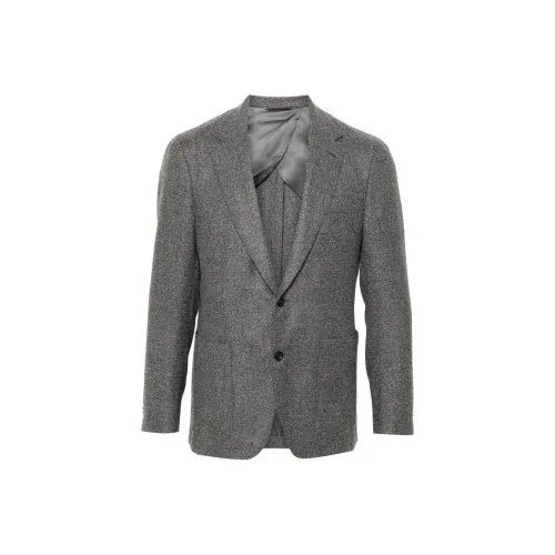 Canali SS24 Бизнес-костюм Пальто Мужское Серое