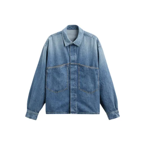 ZARA Светло-синие мужские джинсовые куртки