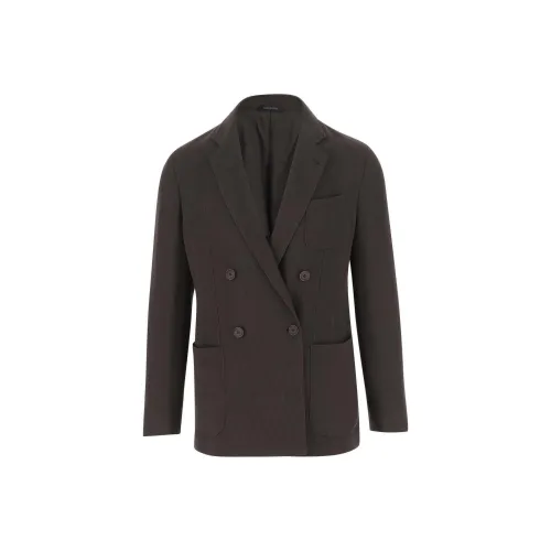 GIORGIO ARMANI Бизнес-костюм мужской коричневый