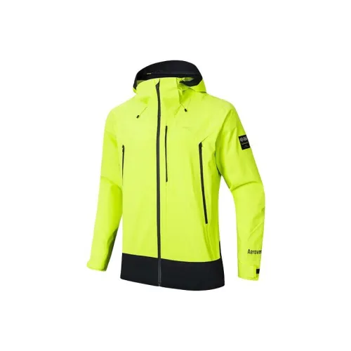 ANTA ZONGXUNXILIE Яркий лаймово-зеленый мужской ветровка