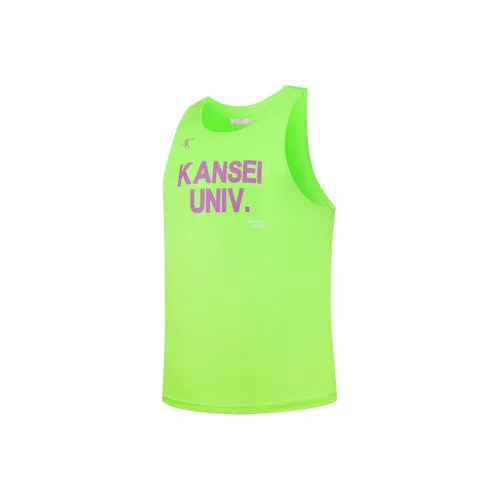 QIAODAN Strong Air Blowing Майка Мужская Блестящая Зеленая Джордан Белая