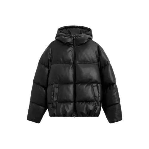 ZARA Черный мужской пуховик
