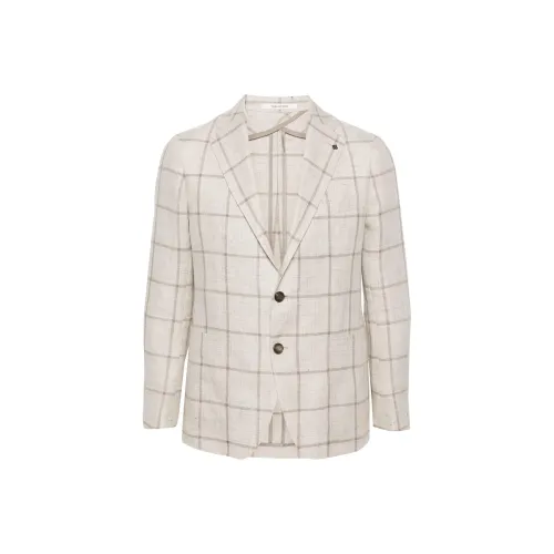 Tagliatore SS24 Бизнес-костюм Пальто Мужское Светло-Серое