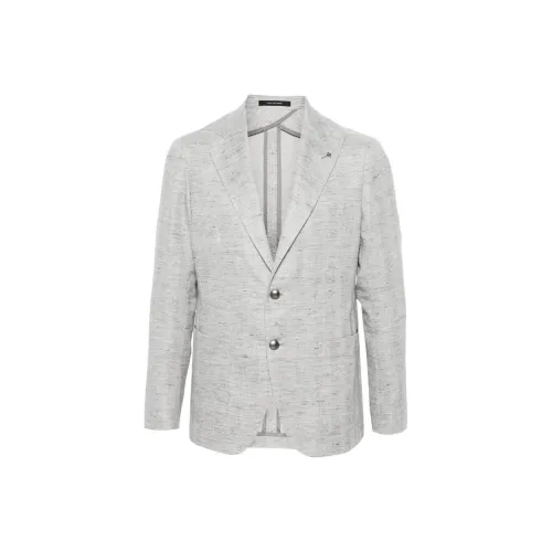 Tagliatore SS24 Бизнес-костюм Пальто Мужское Светло-Серое