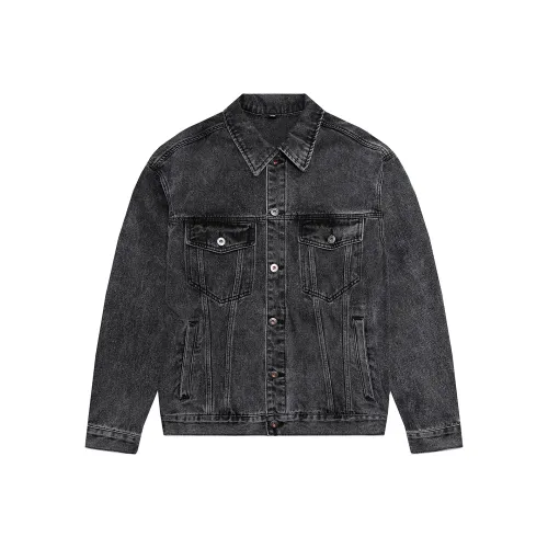 JASONWOOD Cowboy on the Run Denim Jacket Unisex Black Gray