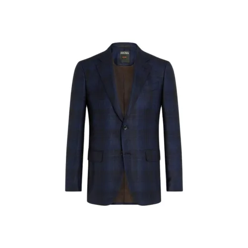 Zegna Бизнес-костюм Пальто Мужское Синее