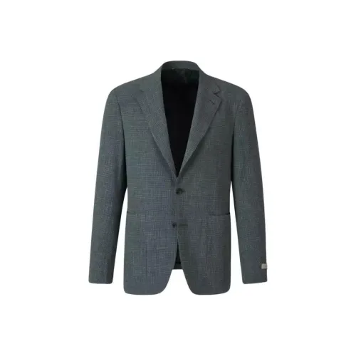 Canali Бизнес-костюм пальто мужской зеленый