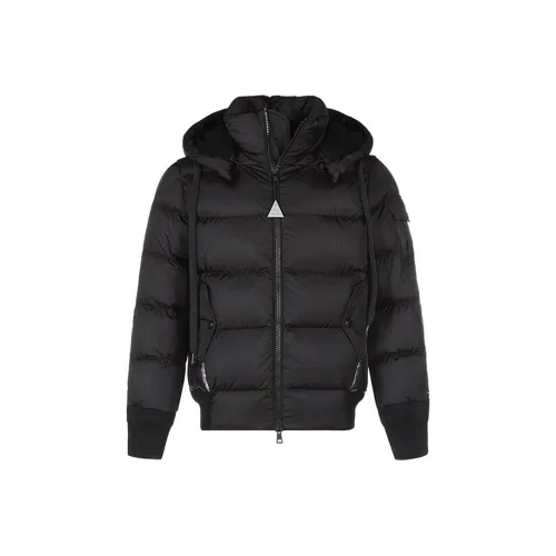 Moncler SS22 Однотонный С капюшоном Короткий Пуховик Мужской Черный