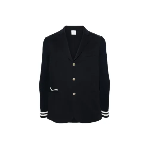 Eleventy FIRSTCLASS Made IN Italy SS24 Бизнес Костюм Пальто Мужской Морской Синий