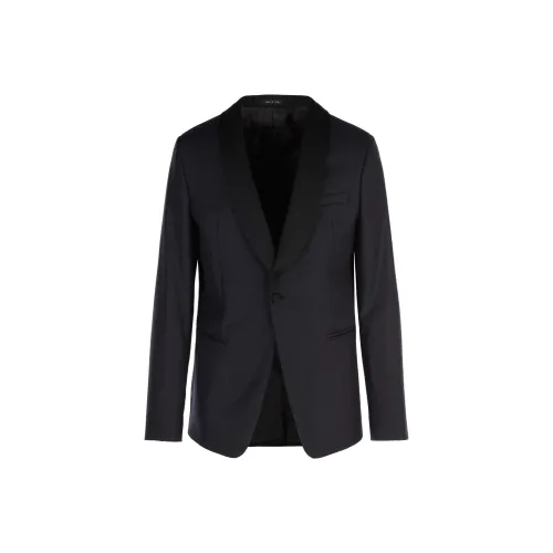 EMPORIO ARMANI FW24 Бизнес-костюм Мужской Морской Синий