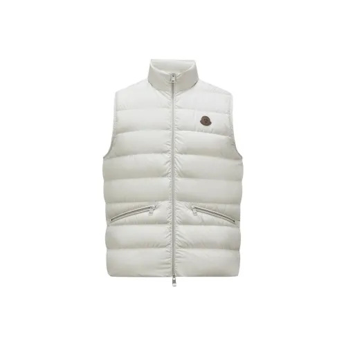 Moncler Treompan Series Натуральный Белый Мужской Пуховый жилет