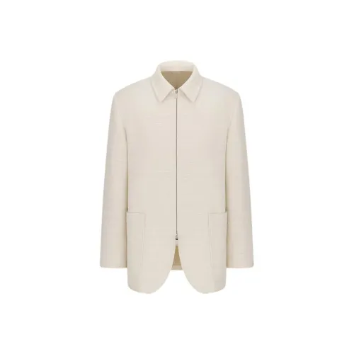 DIOR SS25 Летняя коллекция мужской одежды Куртки и пальто Мужской Белый