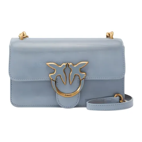 PINKO Love Bag Полиуретан Сумка через плечо Маленькая Женская Синяя
